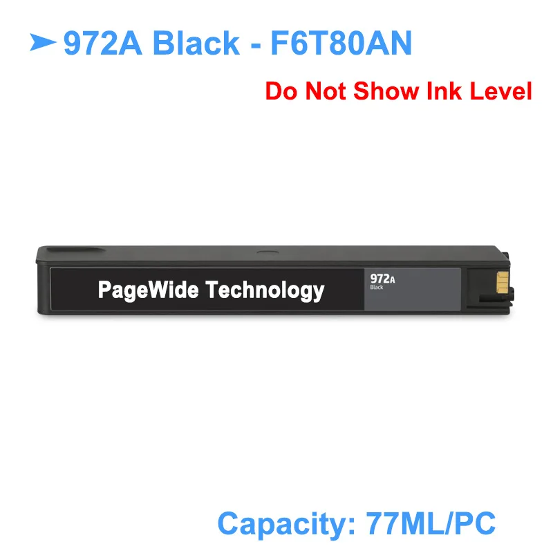 [Сторонний бренд] для HP 972A 972 сменный чернильный картридж PageWide Pro 352dw 452dn 452dw 377dw 477dn