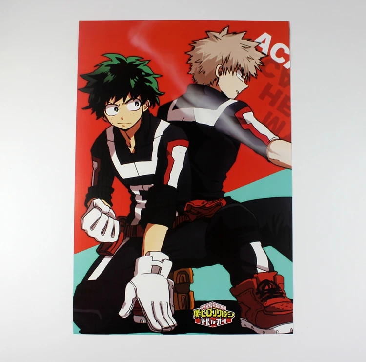 8 шт./компл. Boku no hero academia постеры My Hero Academia аниме фигурки тисненый рисунок
