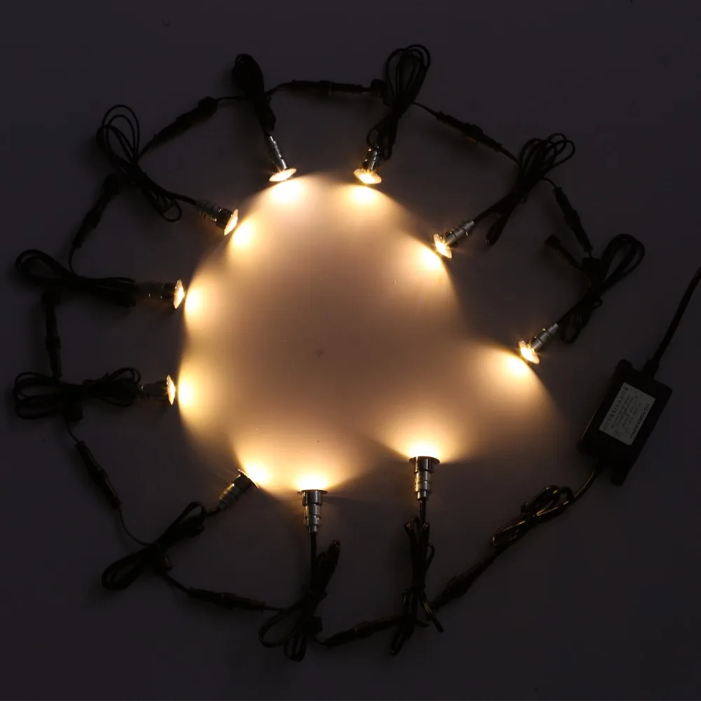 Exquisite Silver Surface Hallway Walkway Inground Outdoor Under Deck Lighting uk Decking Strip Lights 1pcs Led 30pcs - Set F102-30 27 Toys & Sports