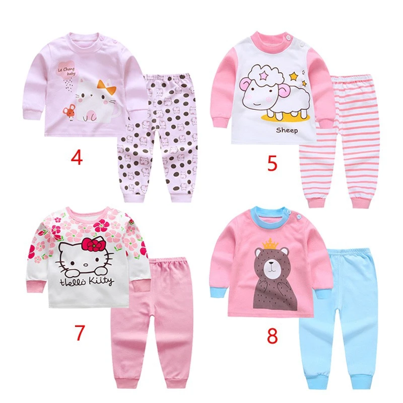 

Kids girls clothes set Baby girls pyjamas clothes fashion toddler baby clothing