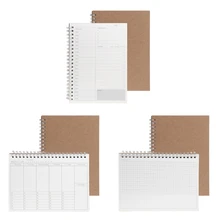 Planner Book Monthly Weekly Daily Agenda Schedule Blank Diary DIY Study Notebook Planner Book