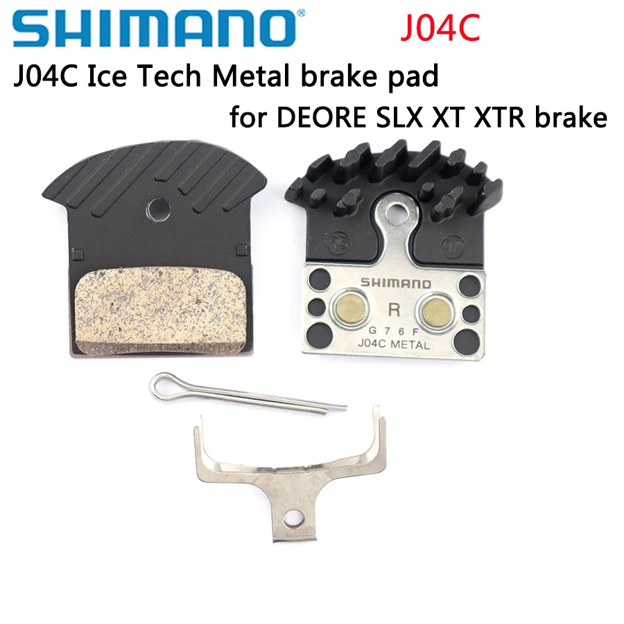 Shimano J04C металлический тормоз колодки DEORE SLX XT XTR Ice Tech тормозные колодки горный велосипед совместимый M9020 M9000 M8000 M7000 M985 M785 M675