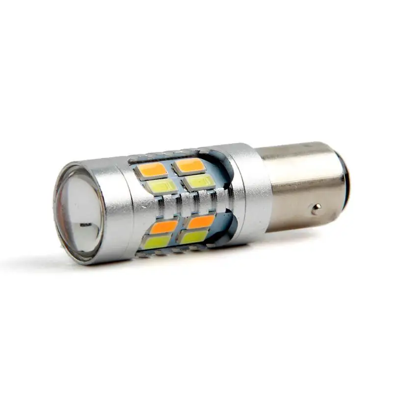Двухцветные лампы новинка 2019 1 шт. 1157 BAY15D 5630 5730 20 SMD янтарный белый светодиодный