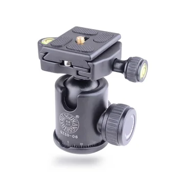 

2 in 1 Aluminum Tripod Ball Head With Quick Release Plate & Two levels Max Load 6KG For Benro Manfrotto Q999S Tripod Head