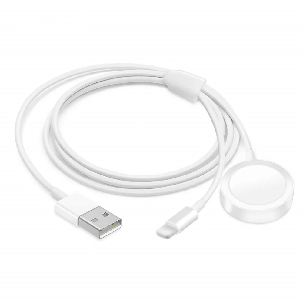 

2 In 1 USB Magnetic Charging Cable Function Wireless Smart Phone Watch Charger 3.3 Feet 1Meter For Iphone For Apple Watch