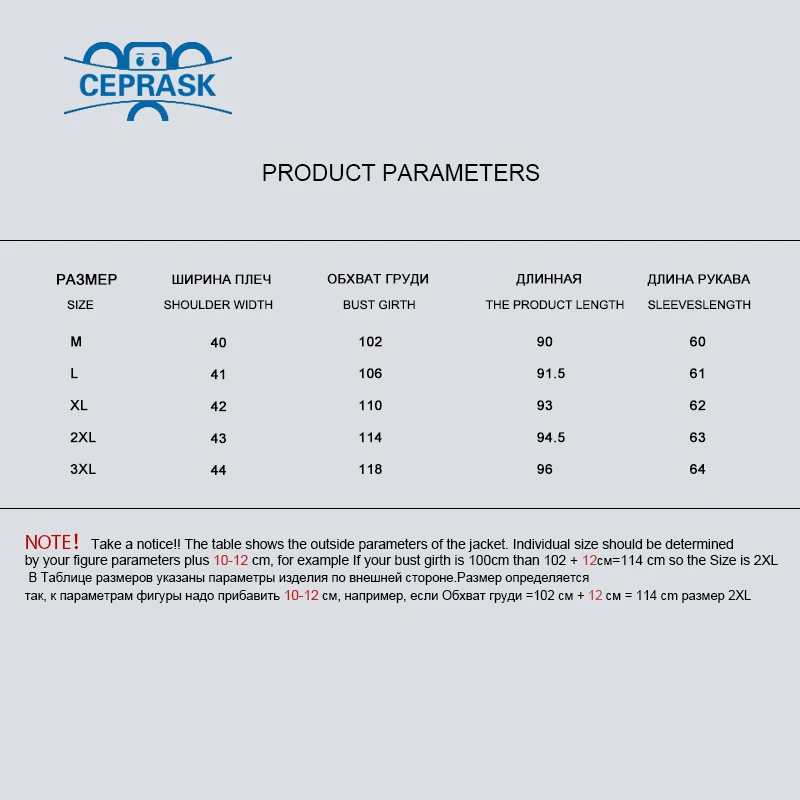 CEPRASK 2018 High Quality Winter Jacket Parkas Women Plus Size Long Fashionable Women's Winter Coat Hooded Warm Down Jackets