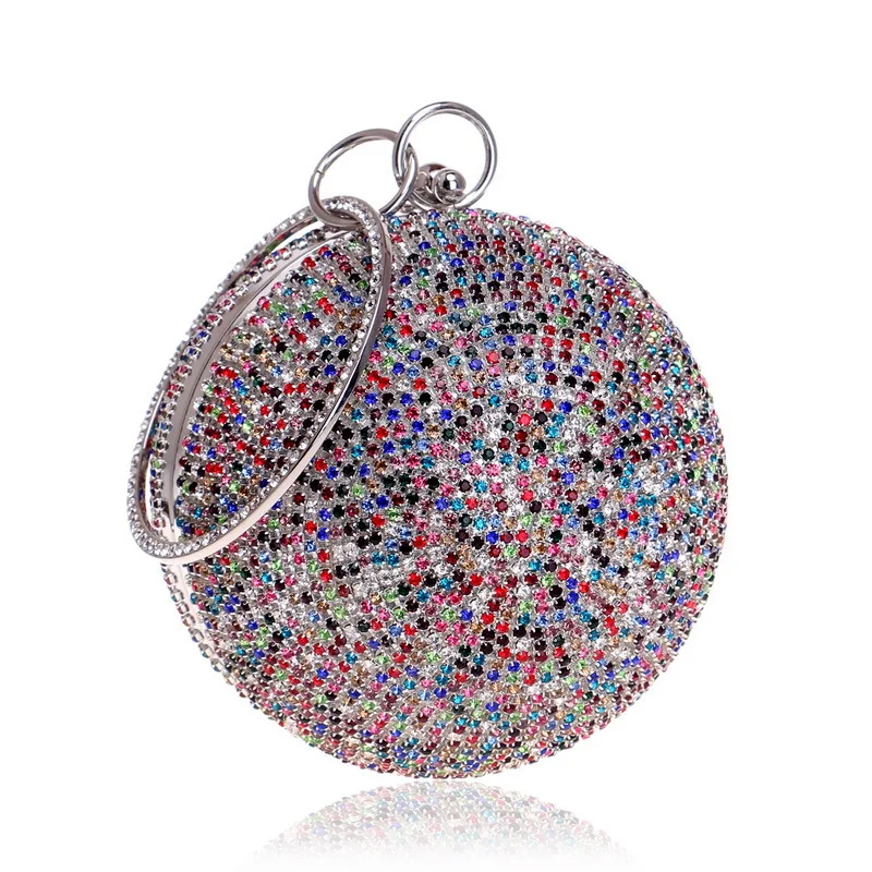

2019 New Women Clutch Bags Diamond globular Ladies Shoulder Bags Dress Evening Bag Luxury Design Messenger Bags C095