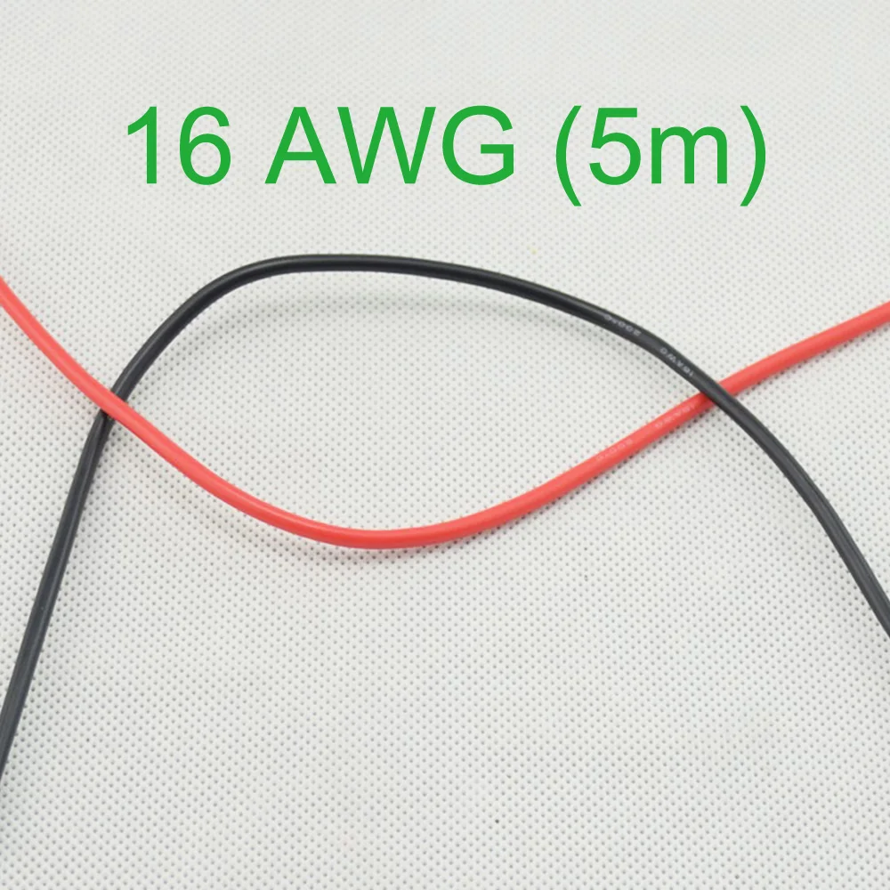 16 AWG (5m) Gauge Silicone Wire Flexible Stranded Copper Cables for RC Newin Wires & Cables