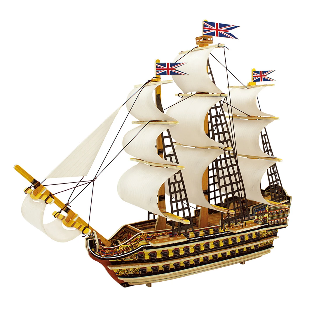 Забавный Деревянный 3D пазл HMS Victory игрушки для украшения дома|Наборы сборки