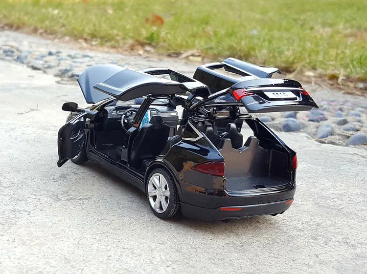 Высокая симуляция 1:32 Tesla модель X 90 сплав модель автомобиля Diecasts игрушечные машинки Игрушечные Машинки Игрушки для мальчиков оттягивающие мигающий Звук подарки для детей