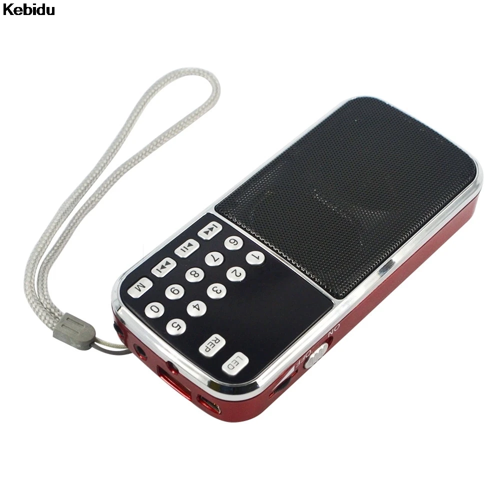 

Kebidu 2017 L-088 Colorful Portable HIFI Mini Speaker MP3 Audio Player Flashlight Amplifier Micro SD TF FM Radio Bluetooth S