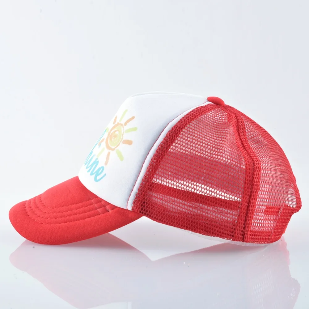 الصيف قبعة بيسبول الاطفال في الهواء الطلق تنفس شبكة قبعة للوقاية من الشمس الأطفال Snapback قابل للتعديل العظام الفتيان فتاة الملونة قبعات بيسبو...