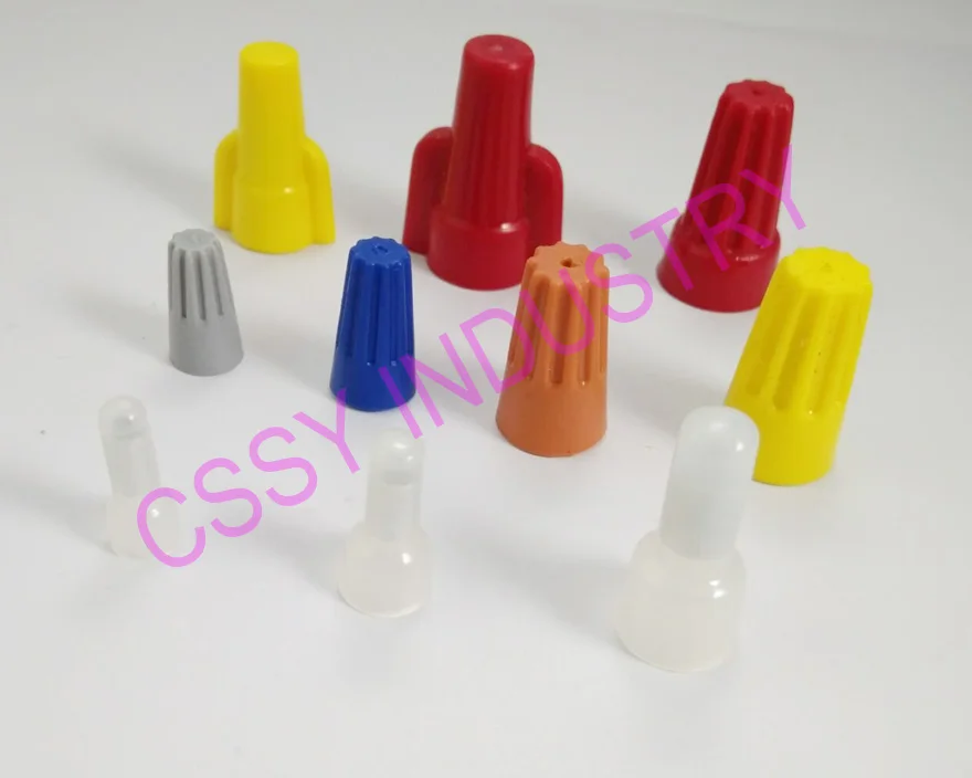 

100/SetP71P72P73P74P75SP1P2CE-1CE-2 terminal cap wire Connectors AWG22-6AWG screw on wire connector nut