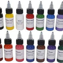 14 шт. комплект чернил татуировки пигменты перманентный макияж 30 мл/бутылка косметическая руководство тело живопись питания