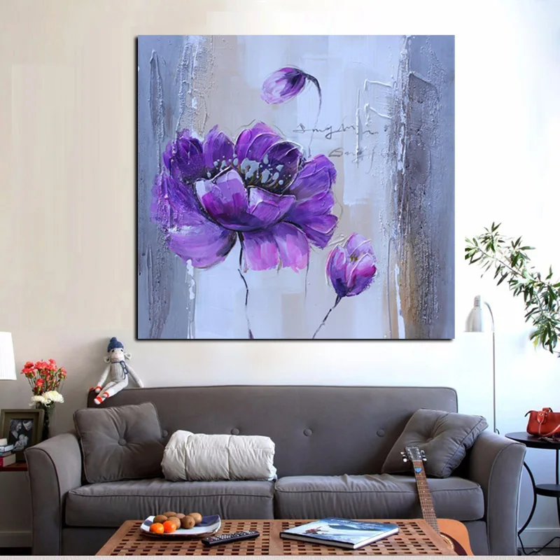 

Abstract Floral Flower Oil Painting on Canvas Poster and Print Modern Pop Art Giclee Wall Picture For Living Room Cuadros Decor
