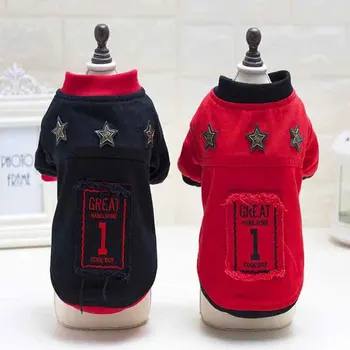 

2017 Warm Pet's Clothing Puppy Dog Sweater Thickened Jacket Coat Clothing Jumpsuits Home Outdoor Wear S-XL Drop Shipping