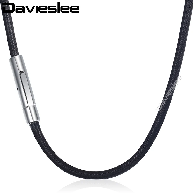

Brown Black Leather Necklaces for Men Stainless Steel Magnetic Clasp Mens Leather Cord Necklace Dropship Jewelry Gifts 3mm LDN22