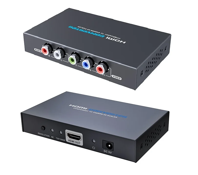 

New Component(YPbPr) Component to HDMI 4Kx2K@60Hz Scaler for Wii/PS2/XBOX/STB/DVD LKV356-4K, Free shipping
