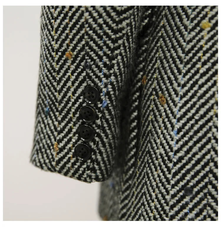 women checked double breasted office suit jacket designer blazer women blazers and jackets pockets work wear suit outwear