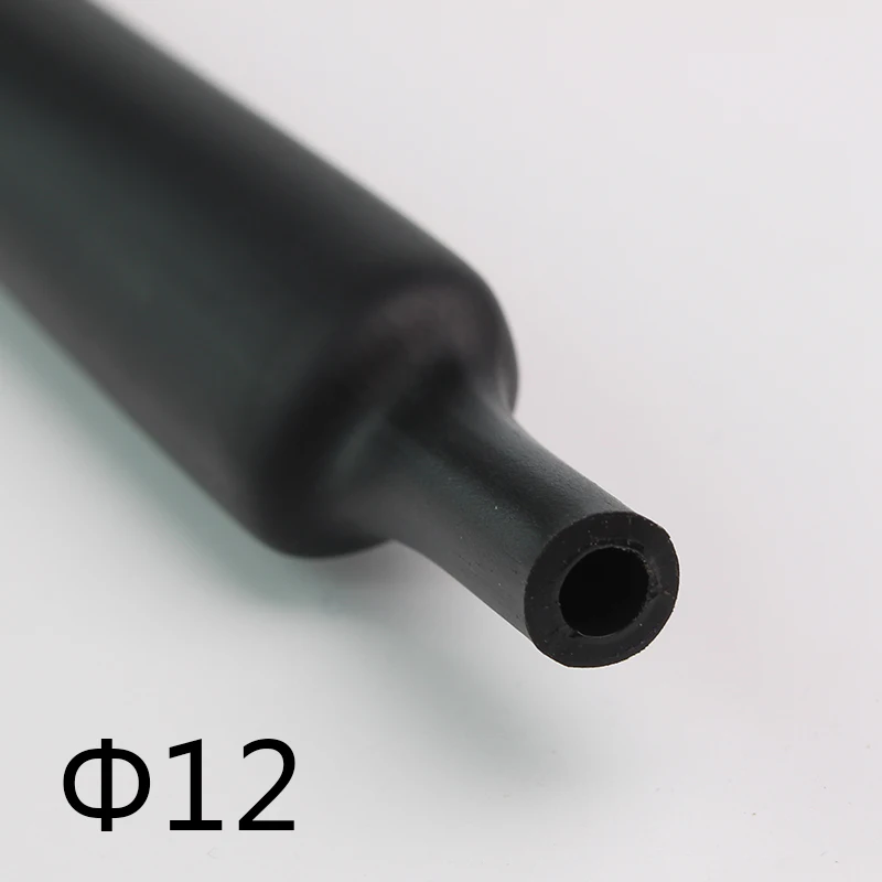 1,22 м/лот 12 мм 4:1 термоусадочная трубка с клеем выстроились двойные стеновые трубки изоляционные трубки обмотки провода кабель комплект