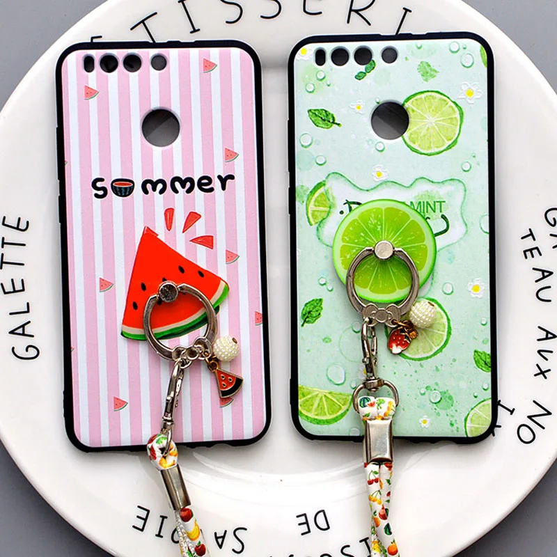 

Phone Case for Huawei Honor 9 8 V9 V8 6X 6A 5C Cover 3D Painted Soft Silcone TPU Back Cover On for Huawei P10 Plus P9 Lite Cases