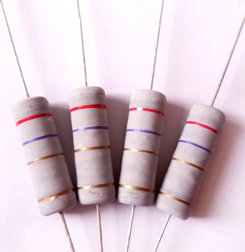 5w 2.7 ohm 2R7 100% Original New Fixed Resistor Metal Oxide Film Resistors Resistance +/- 5% (100pcs) | Дом и сад