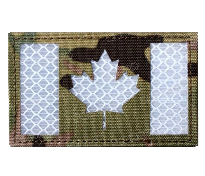 Пользовательские 3D светящиеся вышивки Флаг Канады Квебек патч армейская тактическая форма кленовый лист значок бандаж флаг вышивка патч - Color: F