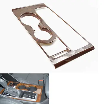 

Car Interior Mouldings ABS Wood Style Auto Front Water Cup Cover Holder Panel Decor Trim Fit For Hyundai Tucson 2015 Car Styling