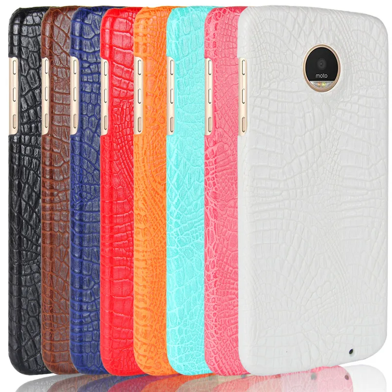 

For Moto Z Play XT1635 5.5" Case Crocodile PU+PC Back Cover Hard Phone Case for Motorola Moto Z Play XT1635 XT163-2 XT1635-3