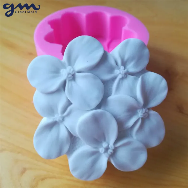 

3D Flower Soap Mold Soft Handmade Silicone Mold for Soap Making