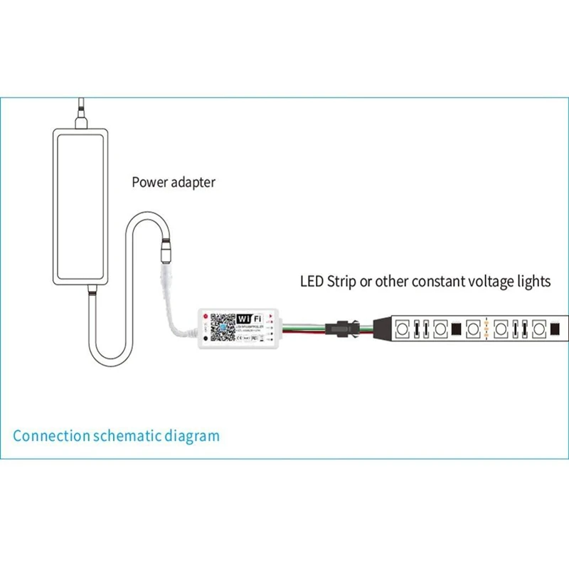 Magic Home WiFi светодиодный контроллер SPI для Android IOS APP умный беспроводной Wi-Fi светодиодный мини-контроллер для полноцветной полосы
