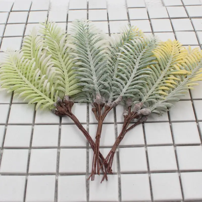 

6PCS/ Bouquet Green Artificial Succulents Plants DIY Home Garden Office Wedding Decoration Mini Bonsai Plante Artificielle