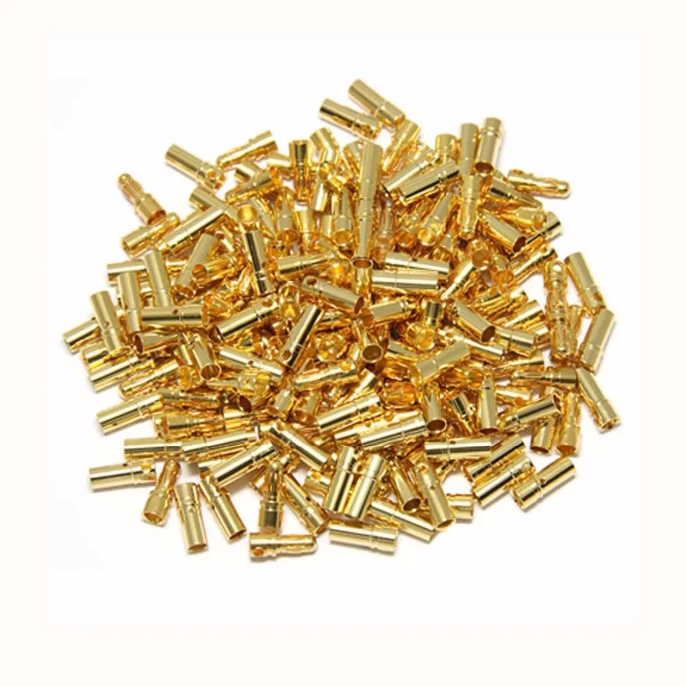 

3.5mm 3.5 Gold Bullet Connector Male Female Plug for RC Lipo Battery ESC Motor