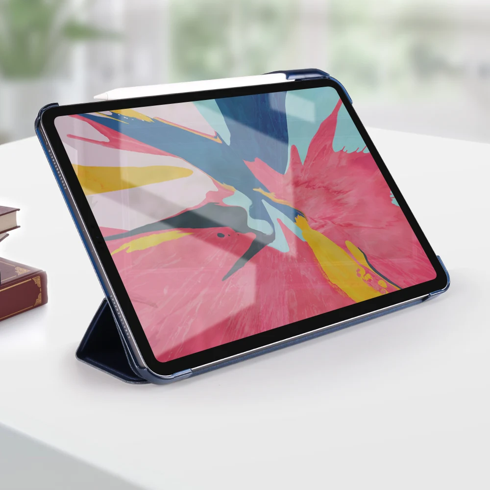 Для iPad Pro 11 чехол с карандашом держатель, Aiyopeen из искусственной кожи прозрачный PC задняя крышка для iPad Pro 11 чехол