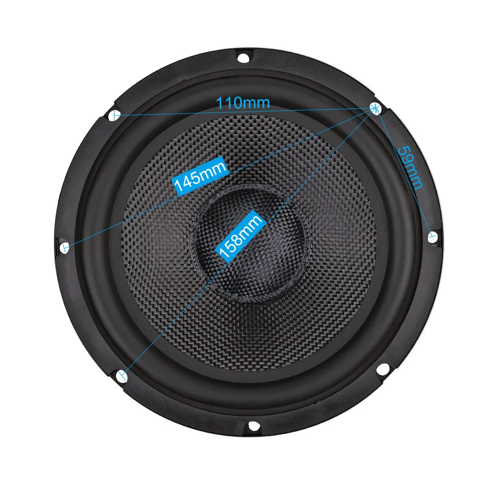 Fibra de Vidro Cinema em Casa Aiyima Polegada Midrange Graves Alto Falantes 4 8 Ohm 40 w Woofer Alta Fidelidade Áudio Altifalante Estante Multimídia 6.5 - Image 4