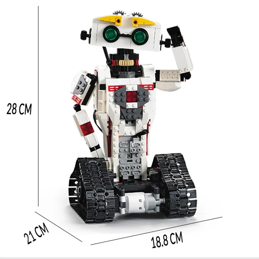 

710/606 pcs RC Robot Building Blocks 2-in-1 Transform Lithium battery Motor Compatible Legoes Brick Xmas New Year Gift children
