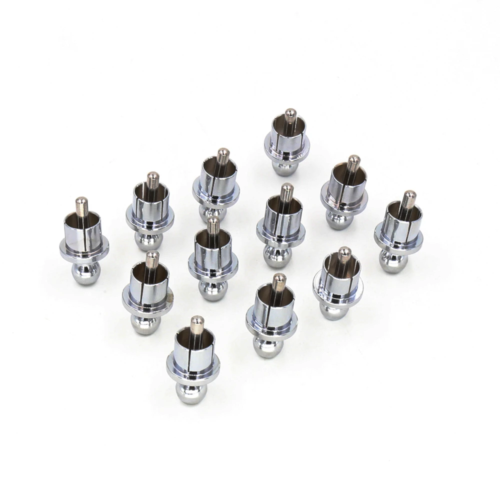 

ViborgX 12pcs rhodium Plated RCA Cap Plug Short-Circuit Socket Phono Connector RCA Shielding jack socket protect cover caps