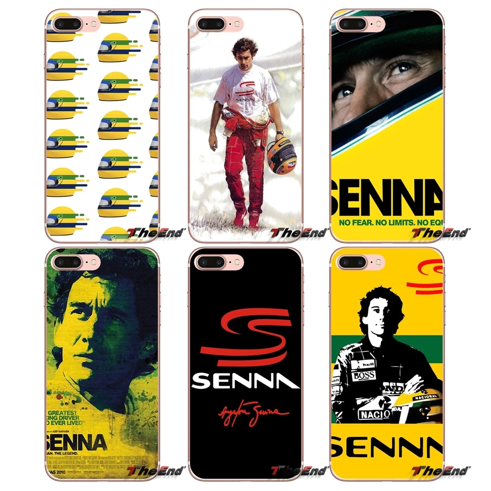 

For Huawei P Smart Y6 P8 P9 P10 Plus Nova P20 Lite Pro Mini 2017 SLA-L02 SLA-L22 2i ayrton senna racing Transparent TPU Bag Case