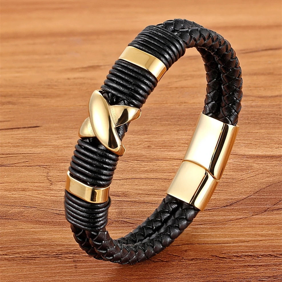 Xqni 2021 Nieuwe Mode Luxe Accessoires Armband Mannen Lederen Armband