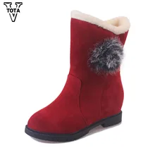 

VTOTA Fashion Snow Women Boots platform women winter shoes keeping warm shoes woman Flat Botas Mujer Ankle Boots Round Toe E21