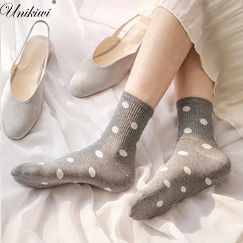 

6 Colors.Kawaii Women's Cotton Classic Dots Socks.Vintage Ladies Girl's Polka Dot Short Socks Candy Color Ankle Sock Sox Meias