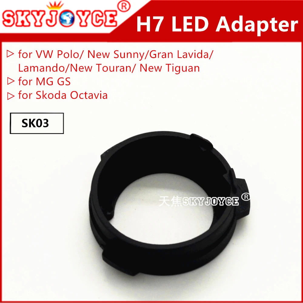 2PCS white H1 H7 led headlight bulbs led lamp holder adapter socket connector S2 C6 led motorcycle car H7 headlight accessories