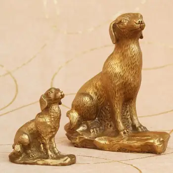 

New Copper Feng Shui Zodiac Dog Home Crafts Decoration