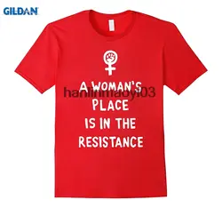 Женщины место в сопротивление футболка