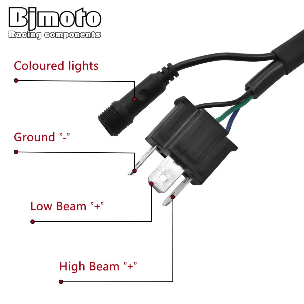 RGB H4 H13 Автомобильные фары 60 Вт/4200LM дальнего света 30 Вт/2400LM ближнего светодиодные
