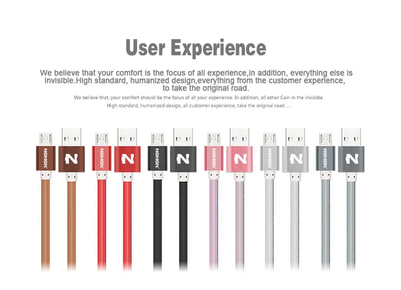 NOHON Micro USB кабель Быстрая зарядка USB кабель для samsung Xiaomi lenovo LG sony htc Android мобильный телефон кожаный кабель Microusb