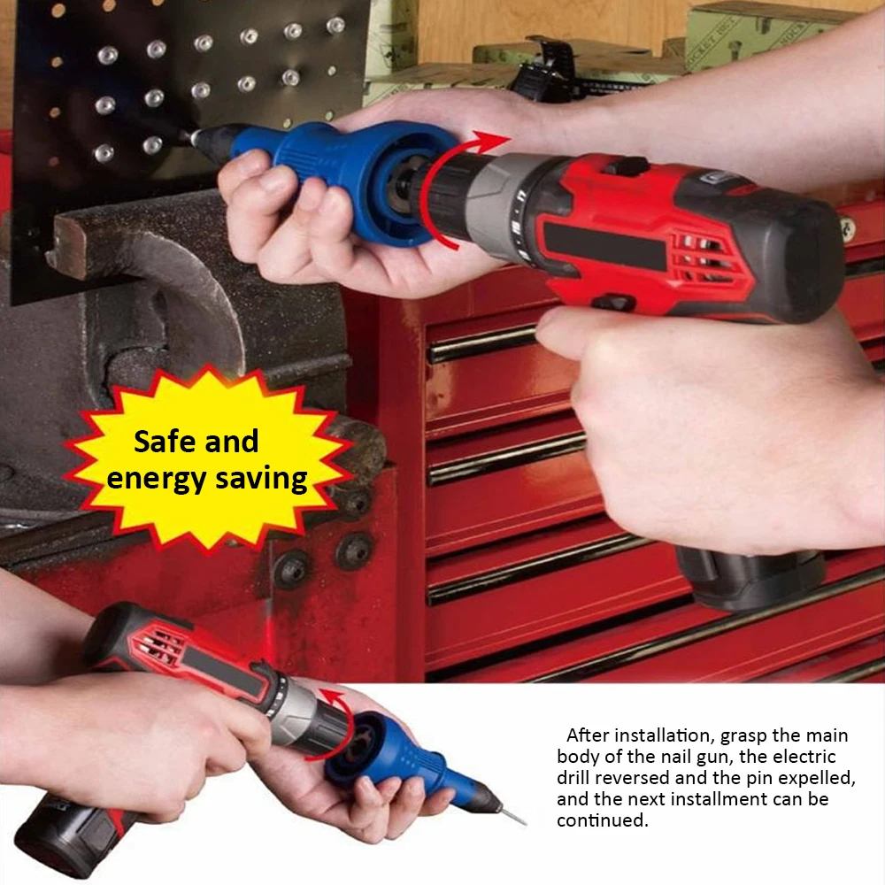 rivet nut Riveting Tool for Electric Drill rivet gun Electric Screwdriver Cordless Riveting Drill Adapter Insert Nut-tool