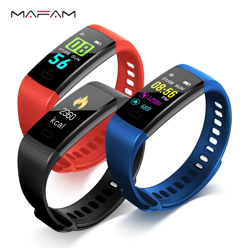 MAFAM Y5 Smartwatch электронные умные часы для женщин и мужчин, спортивные часы для бега, скалолазания, шагомер, СВЕТОДИОДНЫЙ цветной экран