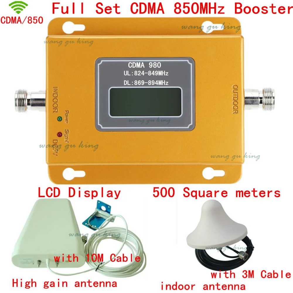 

Full Set CDMA GSM 850 Cellular Signal Repeater CDMA 850 mhz Mobile Signal Amplifier 70dB GSM 850 Cell Phone Booster Full Kit