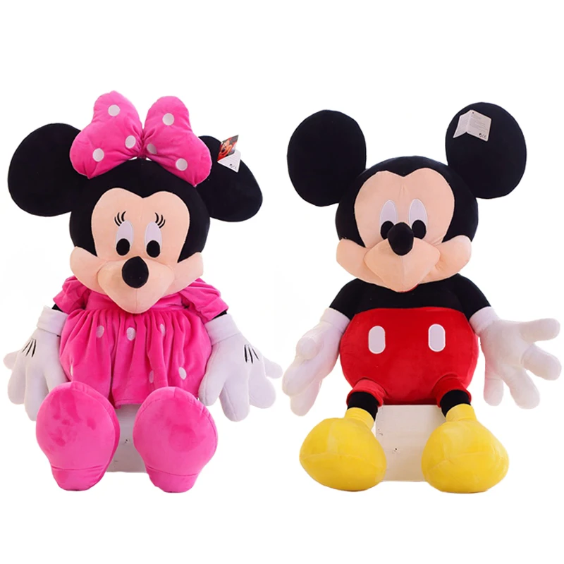 

2pc/lot 28cm Minnie or Mickey Mouse Super Plush Doll Stuffed Animals Plush Toys For Children's Gift